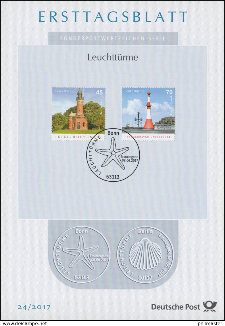 ETB 24/2017 Leuchttürme, Kiel Und Bremerhaven - 2011-…