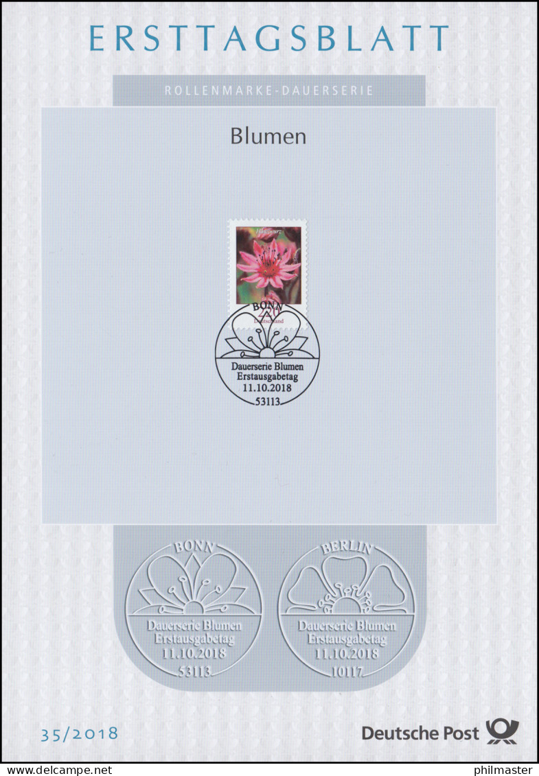 ETB 35/2018 Blumen, Hauswurz - 2011-…