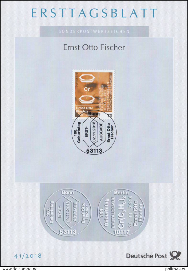 ETB 41/2018 Ernst Otto Fischer, Chemiker - 2011-…