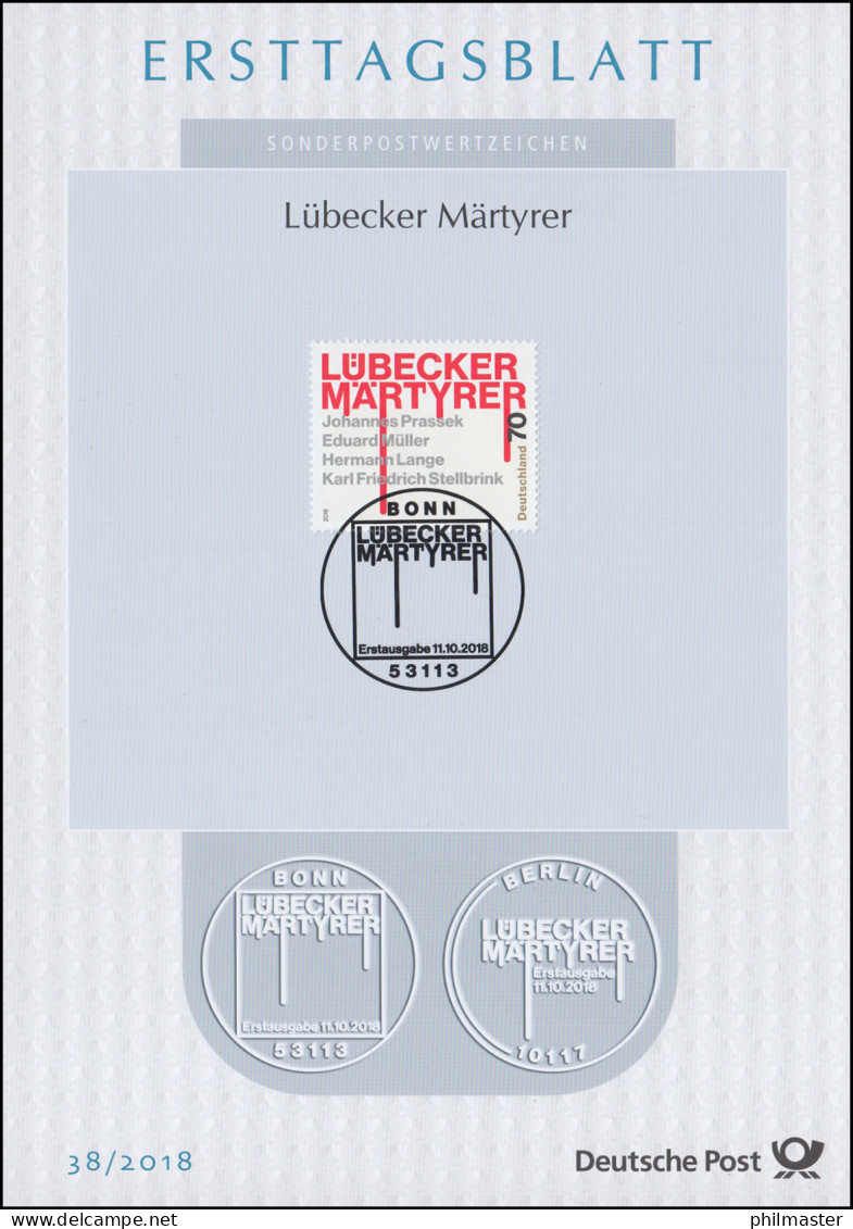 ETB 38/2018 Lübecker Märtyrer - 2011-…