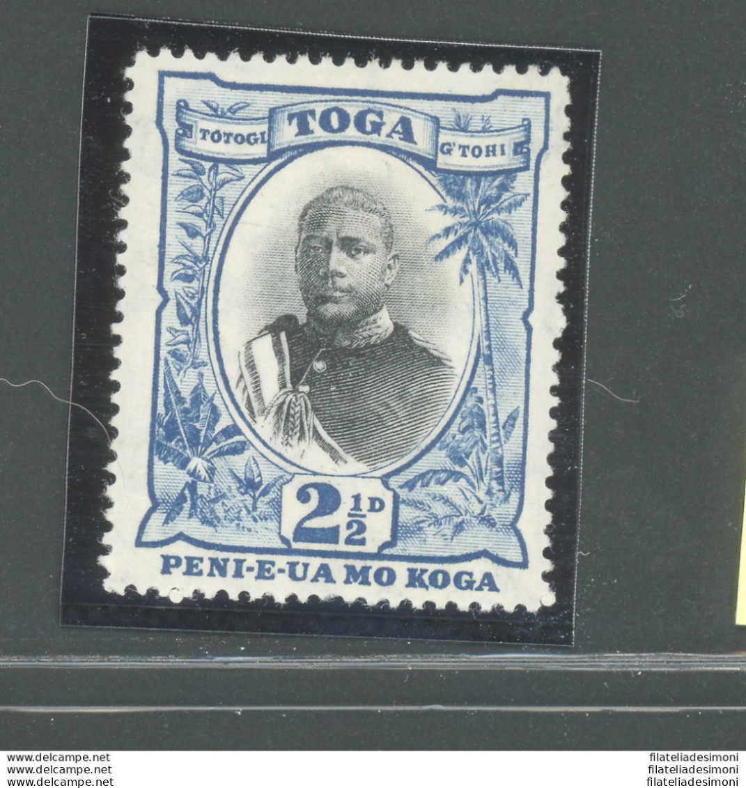1897 TONGA - Stanley Gibbons N. 43 - 2 1/2 D. Black And Blue - MNH** - Other & Unclassified