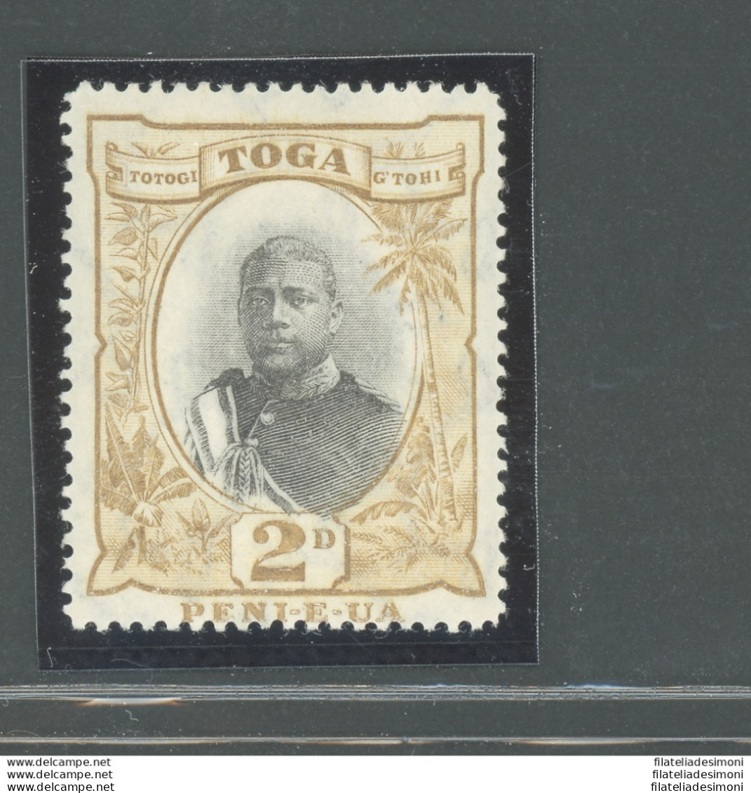 1897 TONGA - Stanley Gibbons N. 42 - 2d. Grey And Bistro - MNH** - Otros & Sin Clasificación