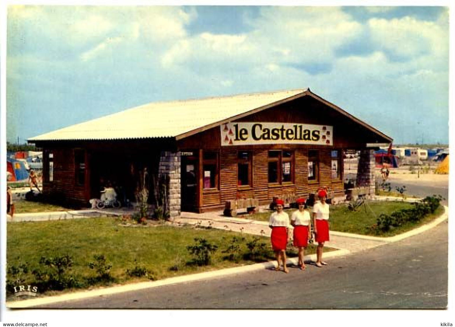 CPSM   10.5 X 15 Hérault Camping "Le Castellas" Entre Sète Et Agde  La Réception Et Son Accueil - Sete (Cette)