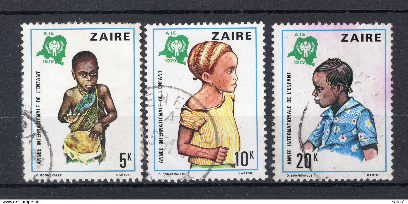 ZAIRE 978/980° Gestempeld 1979 - Used Stamps