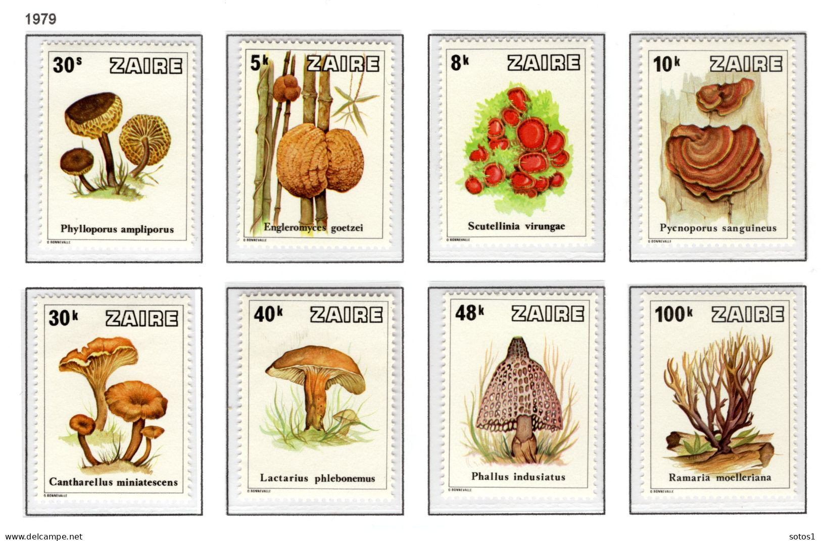 ZAIRE 958/965 MNH 1979 - Paddestoelen Uit Zaïre - Ungebraucht