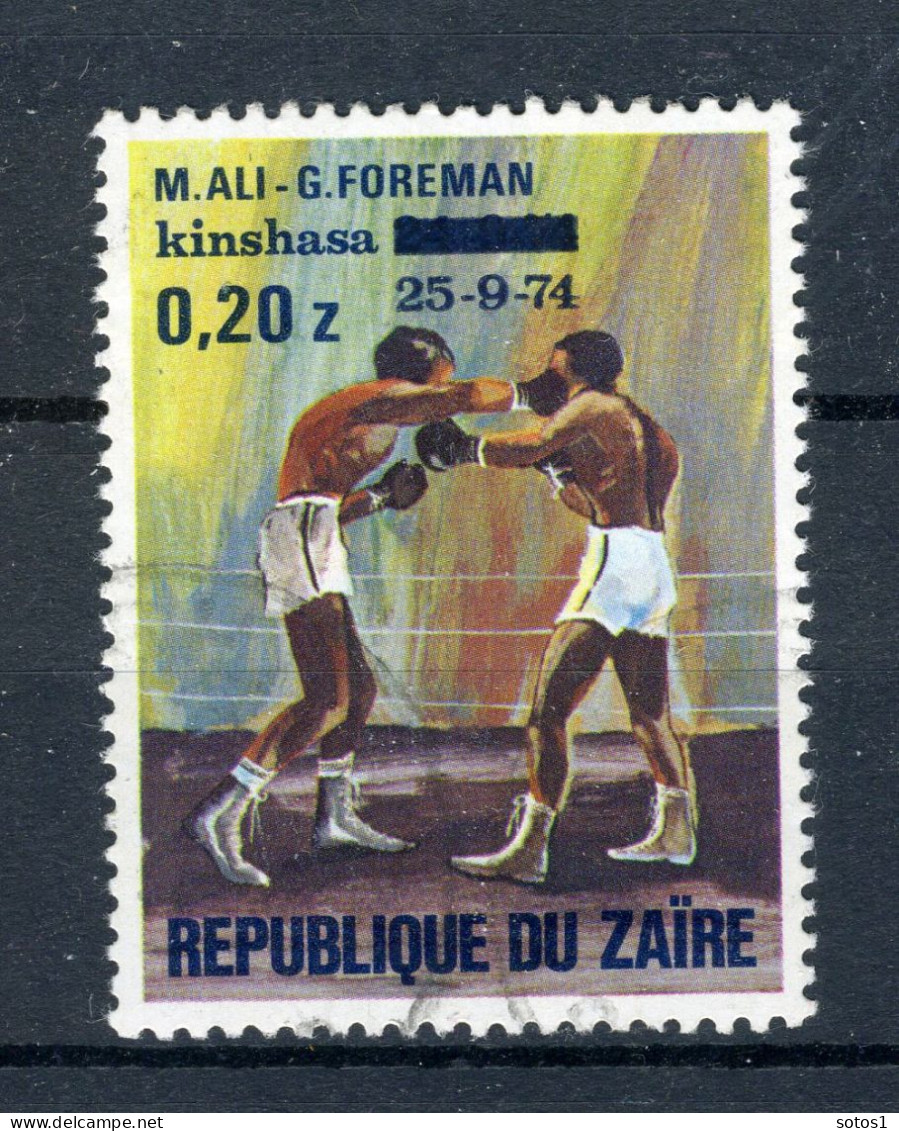 ZAIRE 852 Gestempeld 1975 - Boksmatch II Waarde Verandering Gewijzigde Tekst - Used Stamps