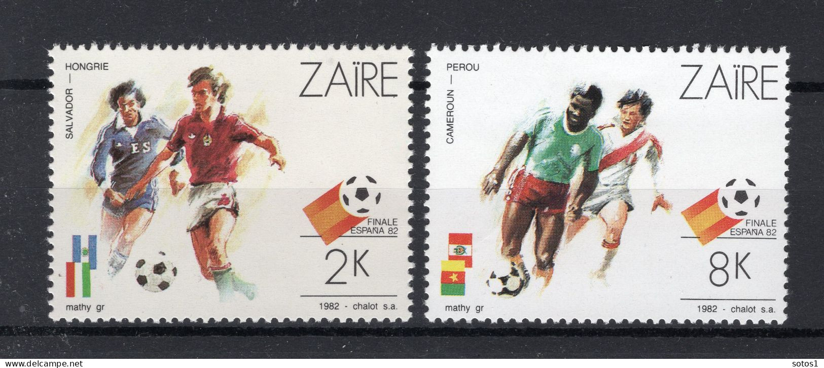 ZAIRE 1137/1138 MNH 1982 - Unused Stamps