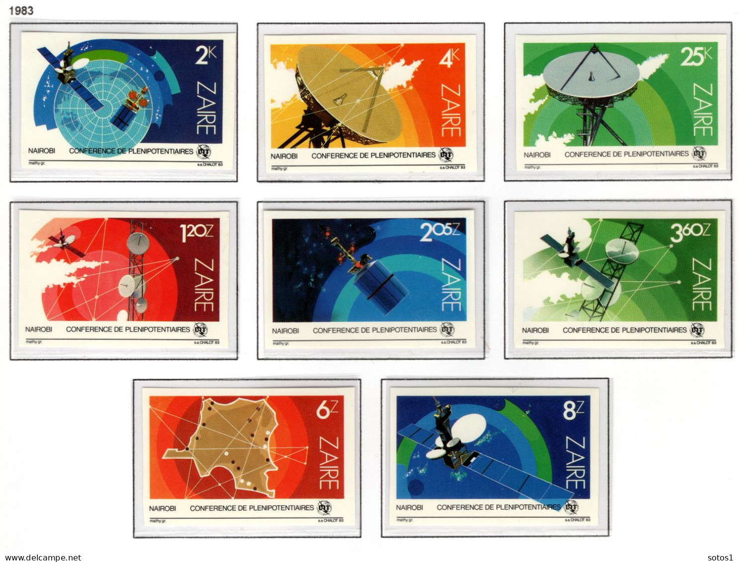 ZAIRE 1200/1207 ND MNH 1983 - Conferentie Van Nairobi - Unused Stamps