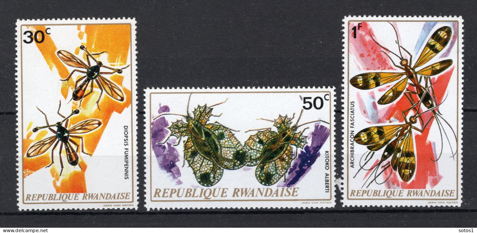 RWANDA 502/504 MNH 1973 - Unused Stamps