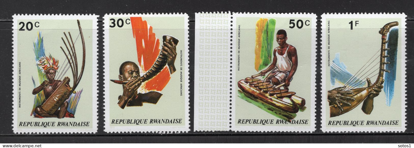 RWANDA 519/522 MNH 1973 - Ungebraucht