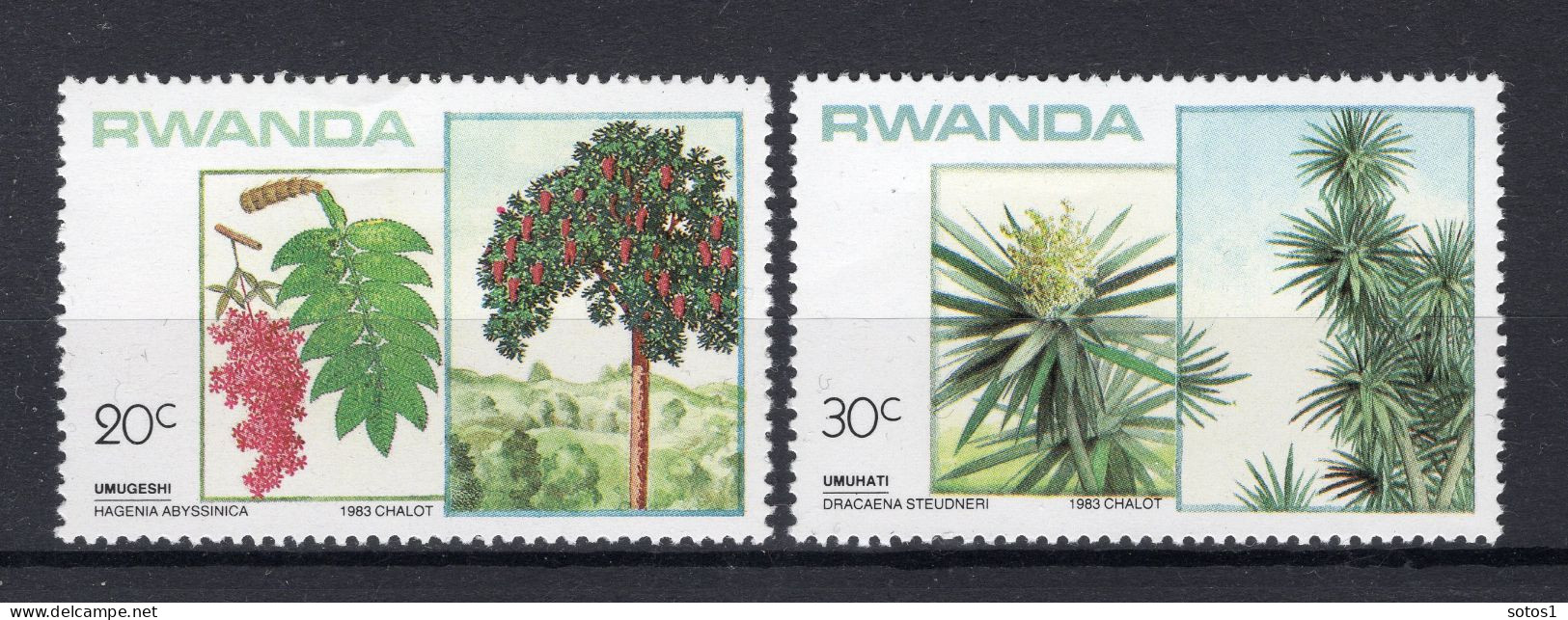 RWANDA 1186/1187 MNH 1984 - Unused Stamps