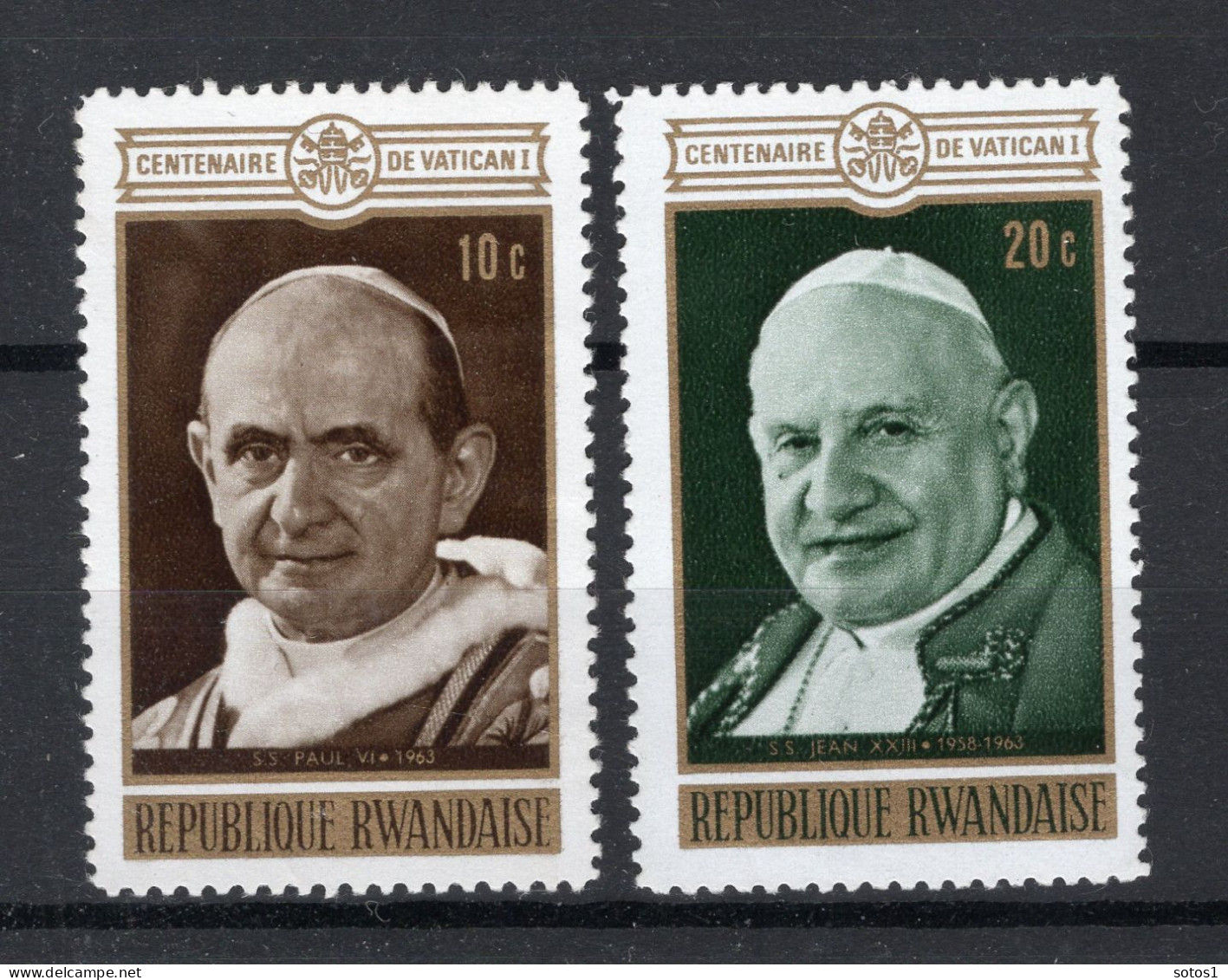 RWANDA 400/401 MNH 1970 - Unused Stamps