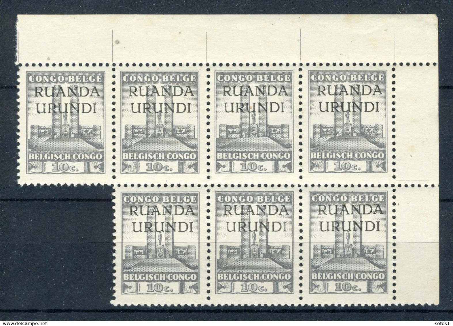 RUANDA URUNDI 121 MNH 7 Stuks 1941 - "Koning Albert" Ruanda-Urundi - Ungebraucht