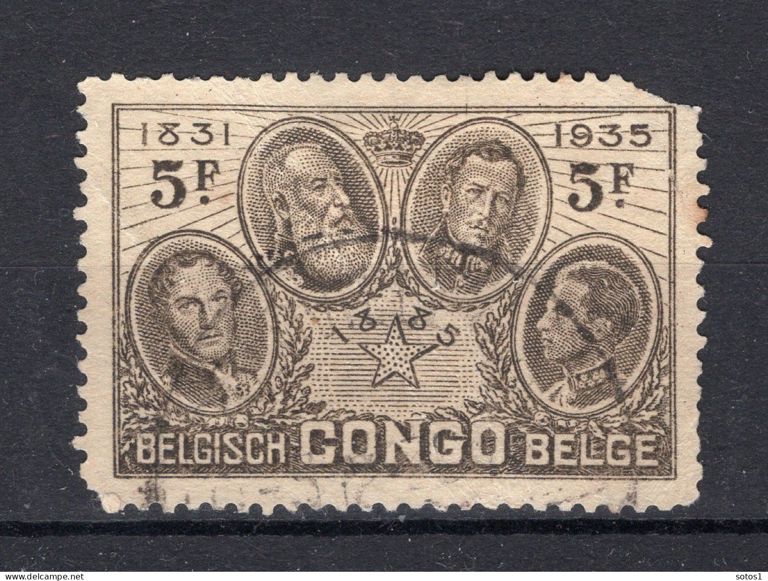 BEL. CONGO 191 Gestempeld 1935 - Vijftigste Verjaardag Staat Congo - Gebraucht