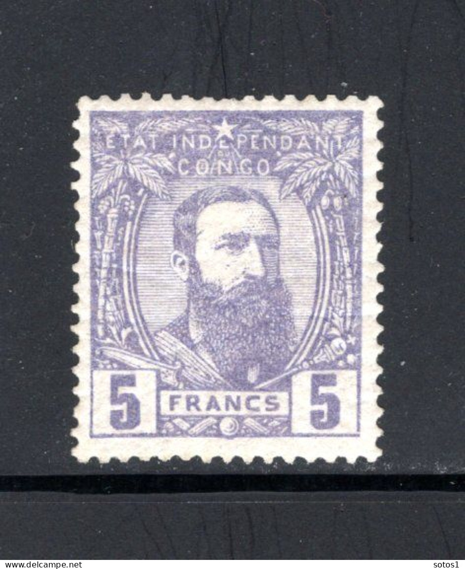 BEL. CONGO 11 MH 1887 - Leopold II Drie Kwart Naar Rechts - 1884-1894