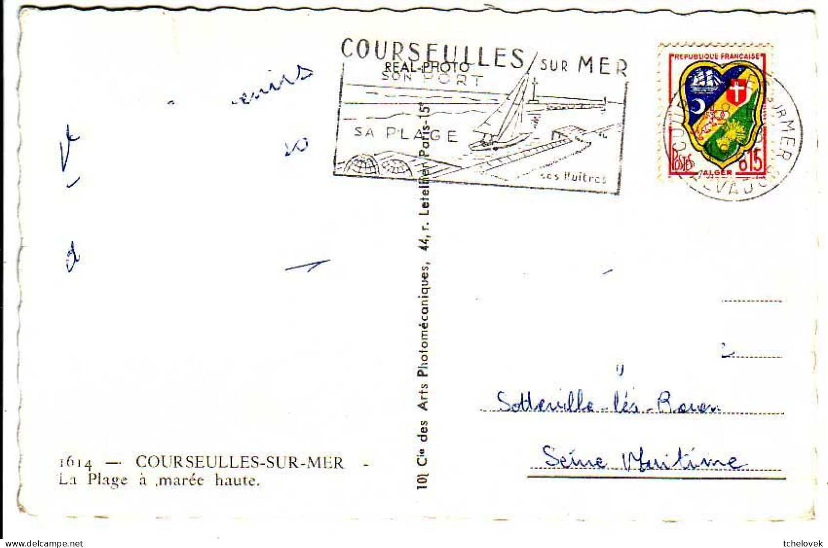 (14). Courselles Sur Mer. 1614 La Plage 1961 - Courseulles-sur-Mer