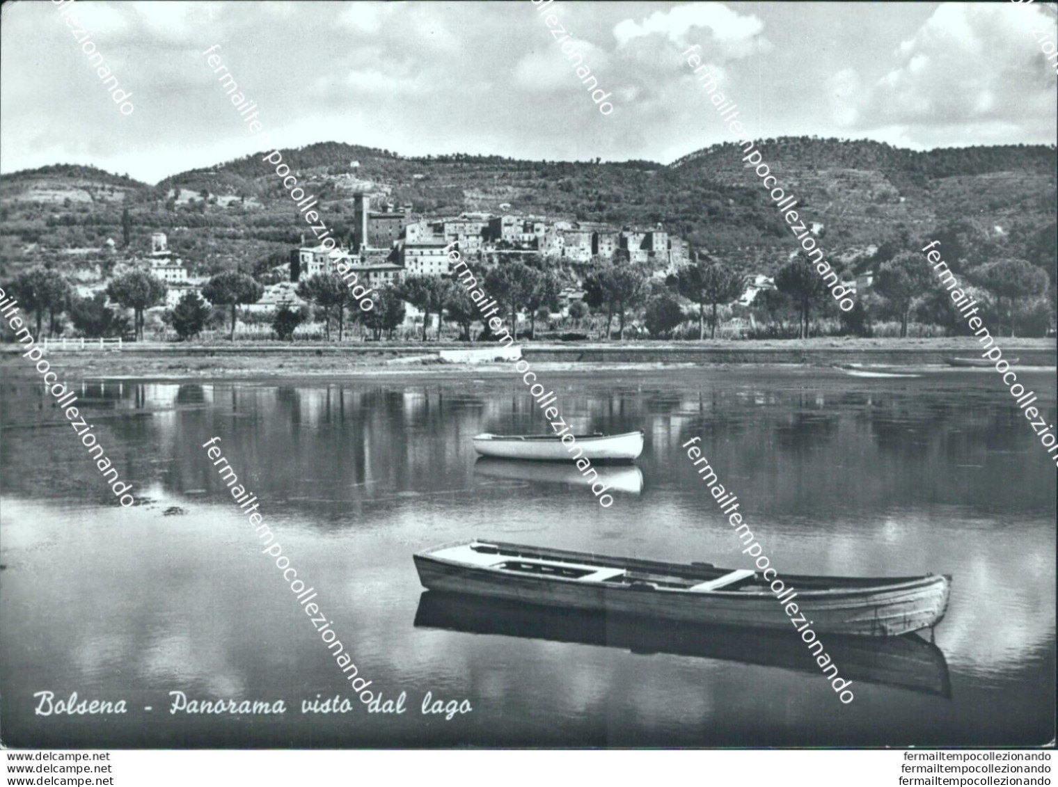 Bo560 Cartolina Bolsena Panorama Visto Dal Lago Provincia Di Viterbo - Viterbo