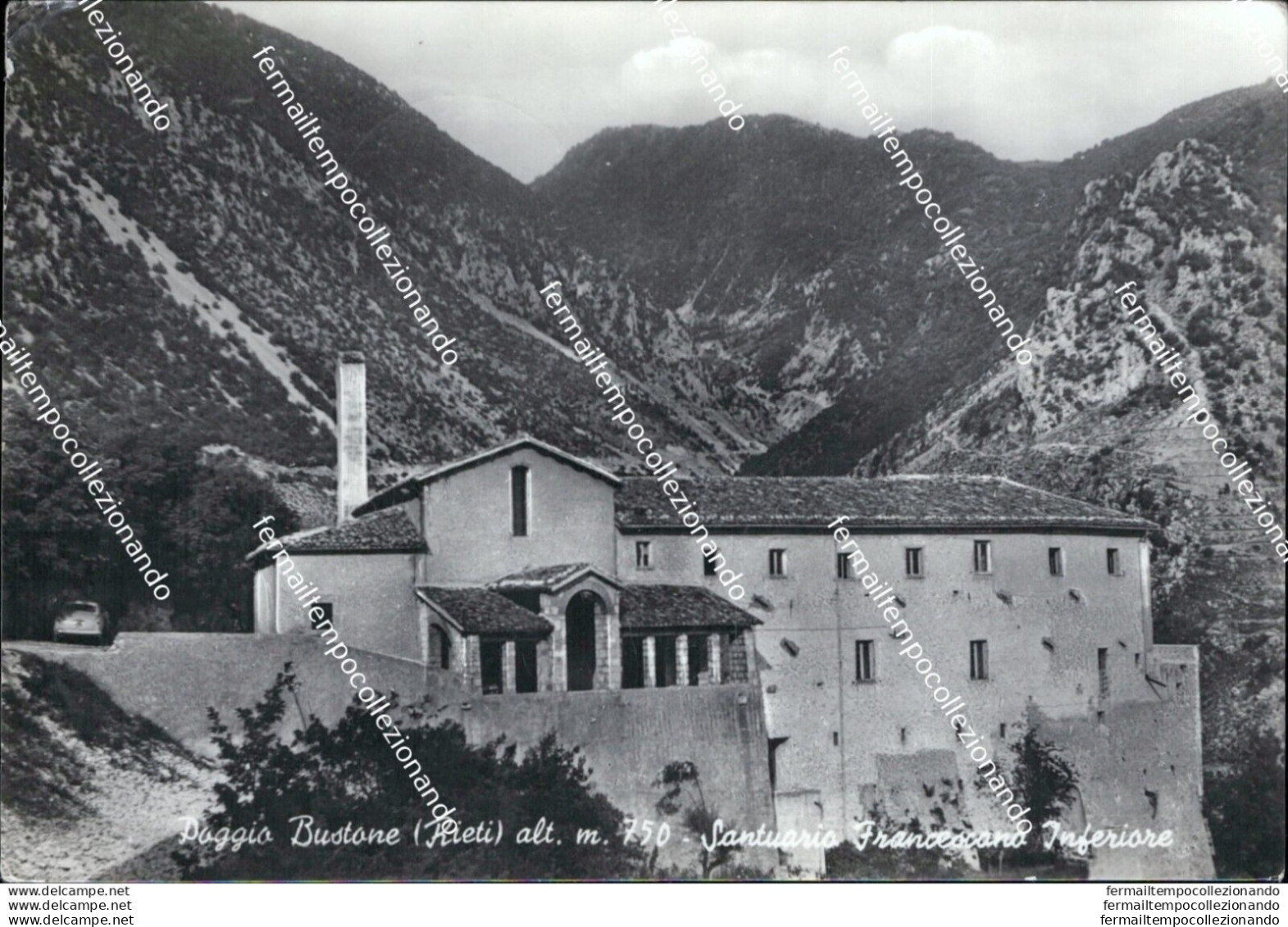 Ae607 Cartolina Poggio Bustone Santuario Francescano Inferiore Rieti - Rieti