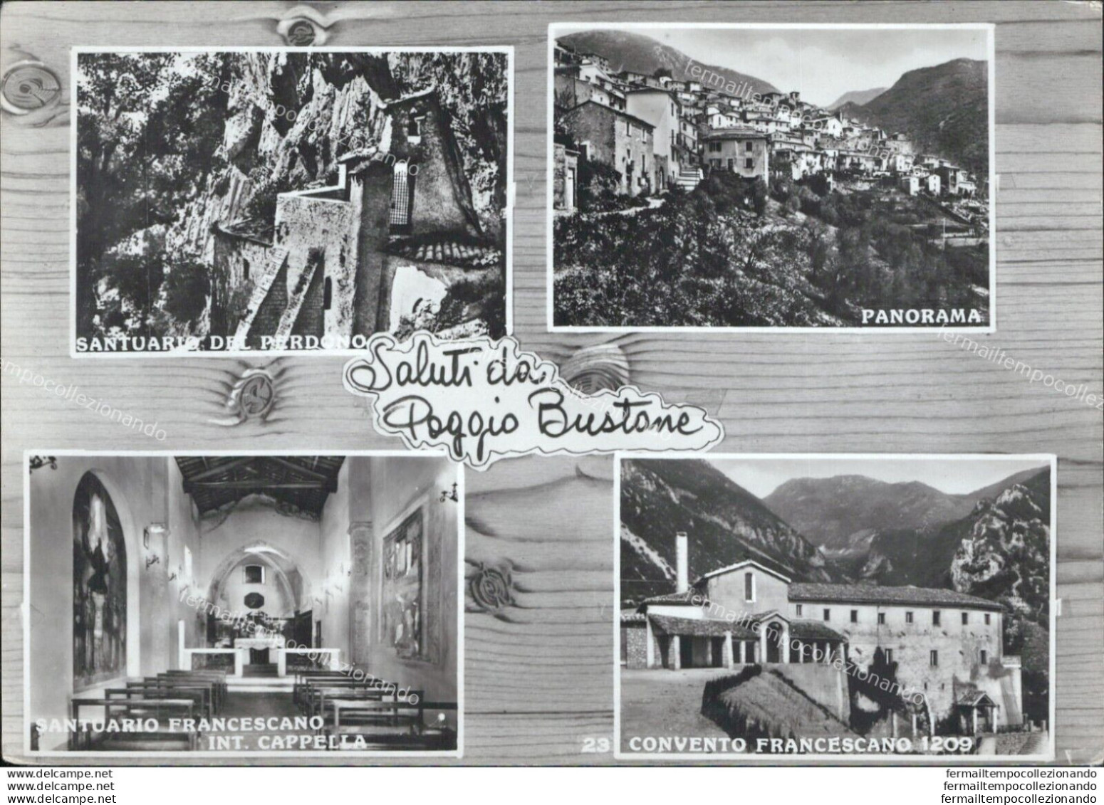 Ar155 Cartolina Saluti Da Poggio Bustone Provincia Di Rieti - Rieti