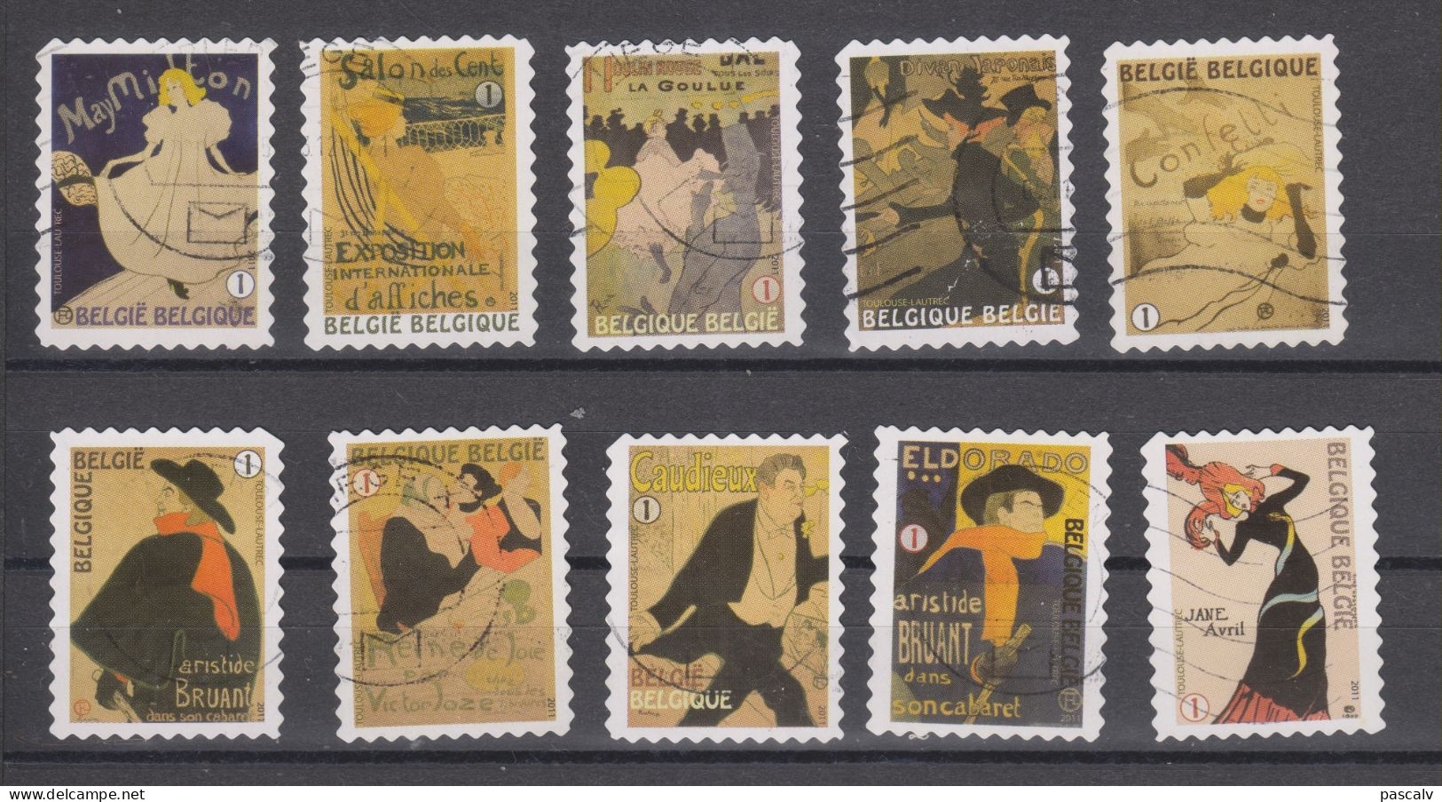 COB 4145 / 4154 Oblitération Centrale Toulouse Lautrec - Used Stamps