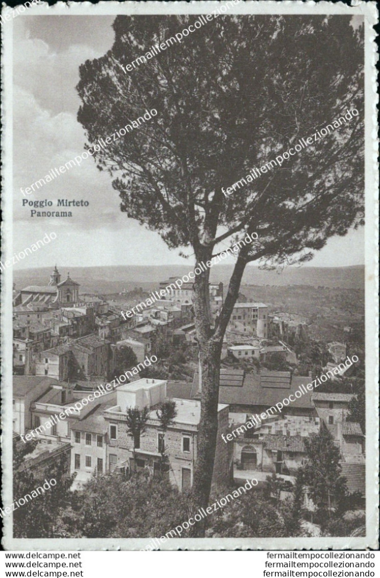 Bu154 Cartolina Poggio Mirteto Panorama Provincia Di Rieti 1935 Lazio - Rieti