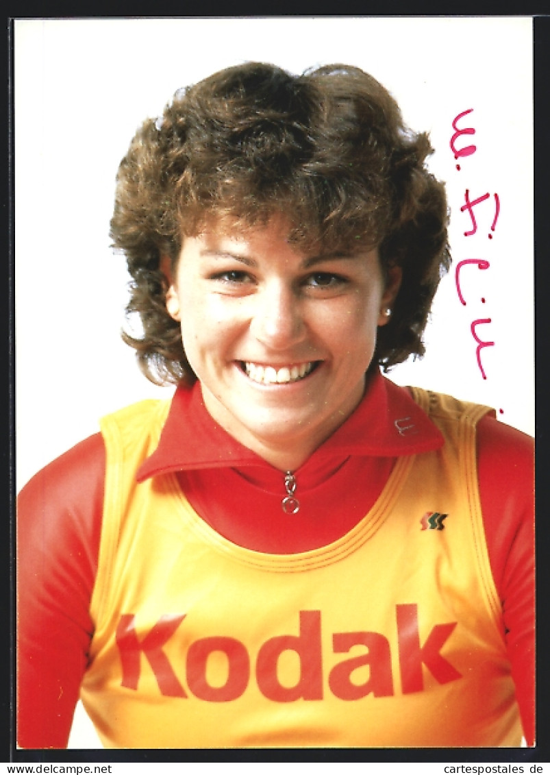 AK Skisportlerin Michela Figini, Portrait, Autograph  - Sports D'hiver