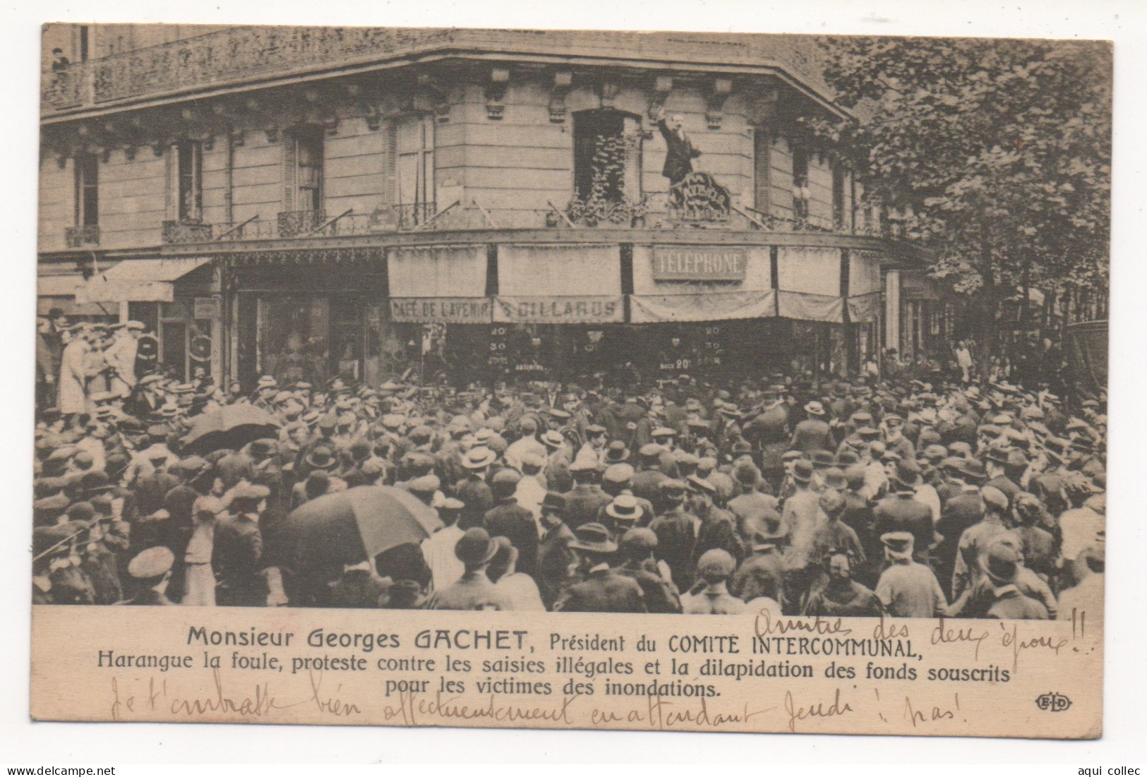 PARIS 75 MONSIEUR GEORGES GACHET - PRÉSIDENT DU COMITE INTERCOMMUNAL - Other Monuments