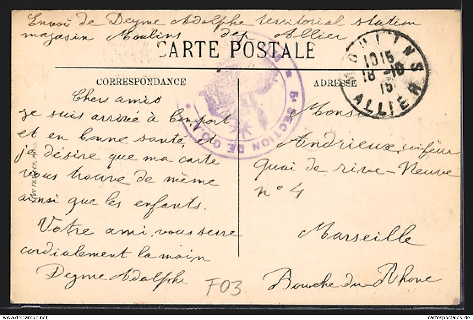 CPA Moulins, L`Avenue Nationale Et La Poste  - Moulins