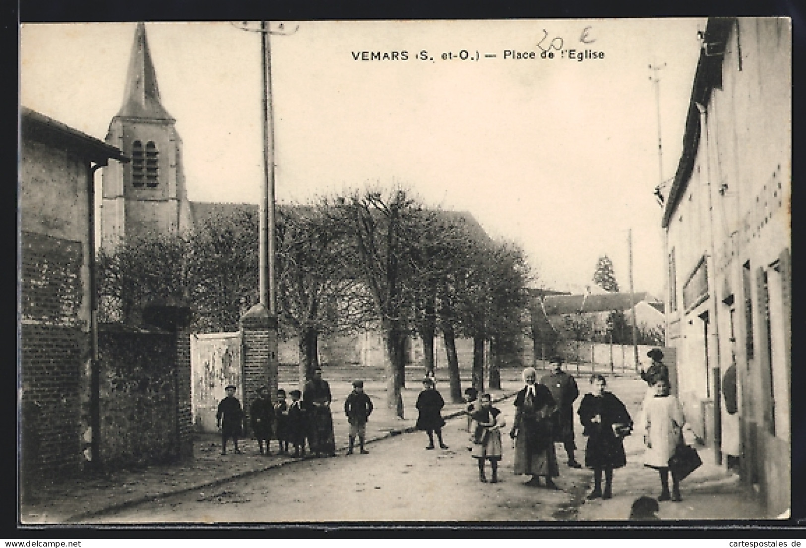 CPA Vemars, Place De L`Eglise  - Autres & Non Classés