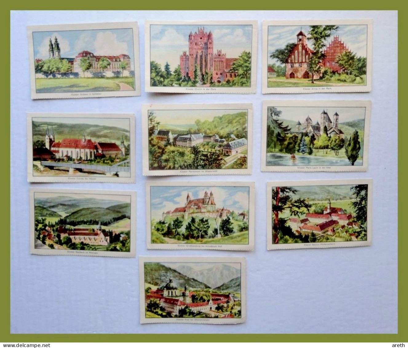 Série Complète De 10 Images - Collection DEUTSCHE KLÖSTER - Offerte Par TEUTA MARGARINE - Sonstige & Ohne Zuordnung