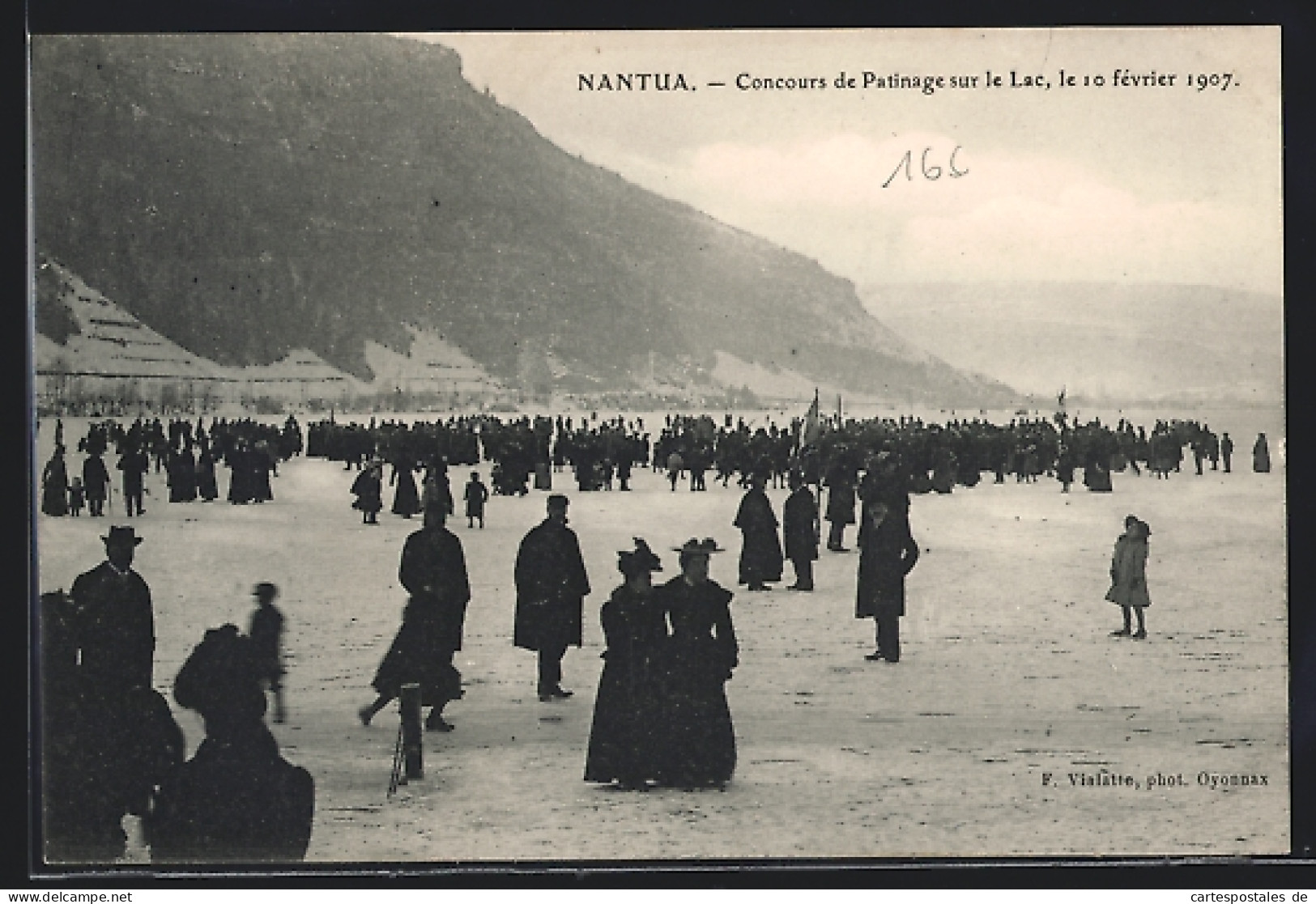 CPA Nantua, Concours De Patinage Sur Le Lac, 1907  - Nantua