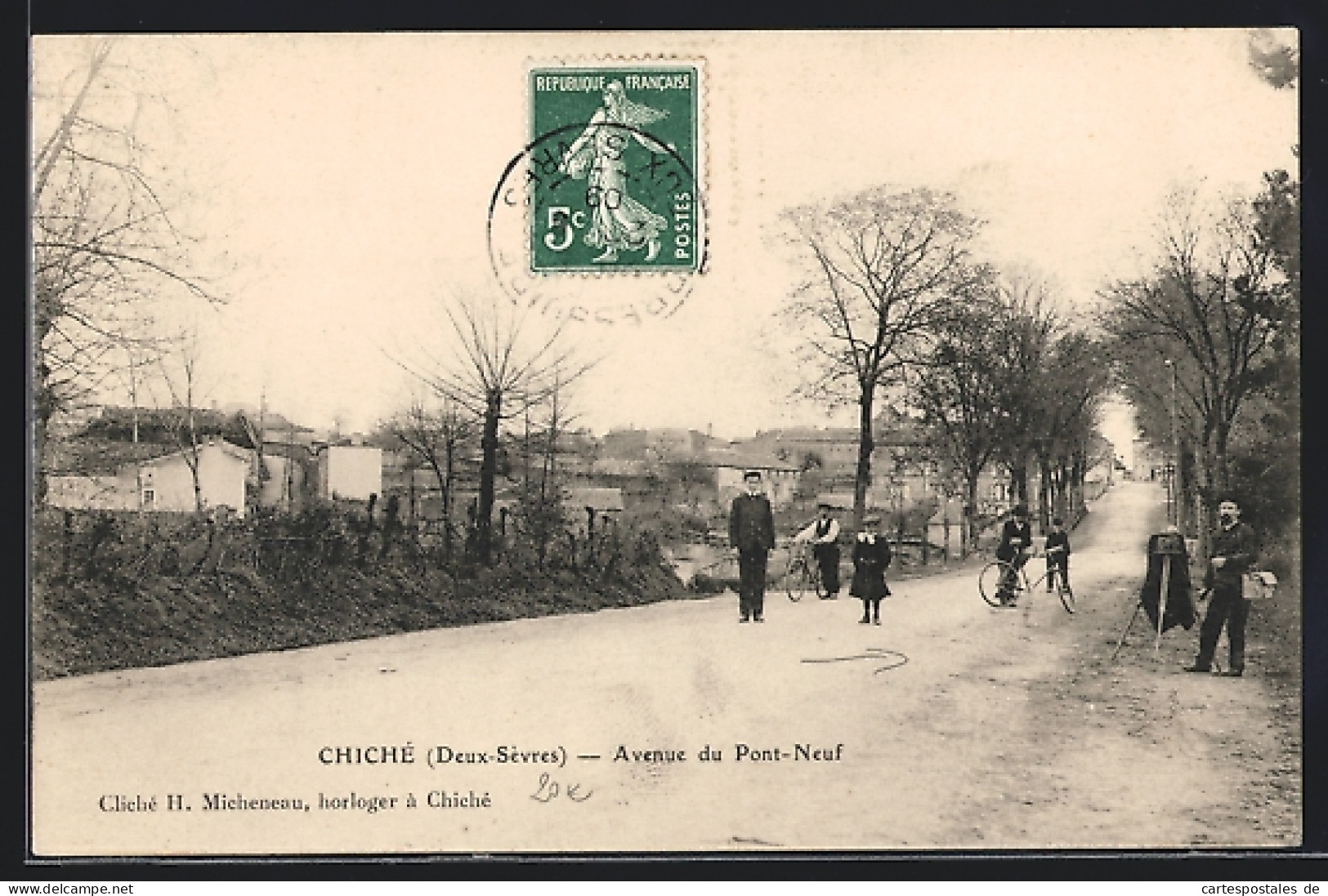 CPA Chiché, Avenue Du Pont-Neuf  - Autres & Non Classés