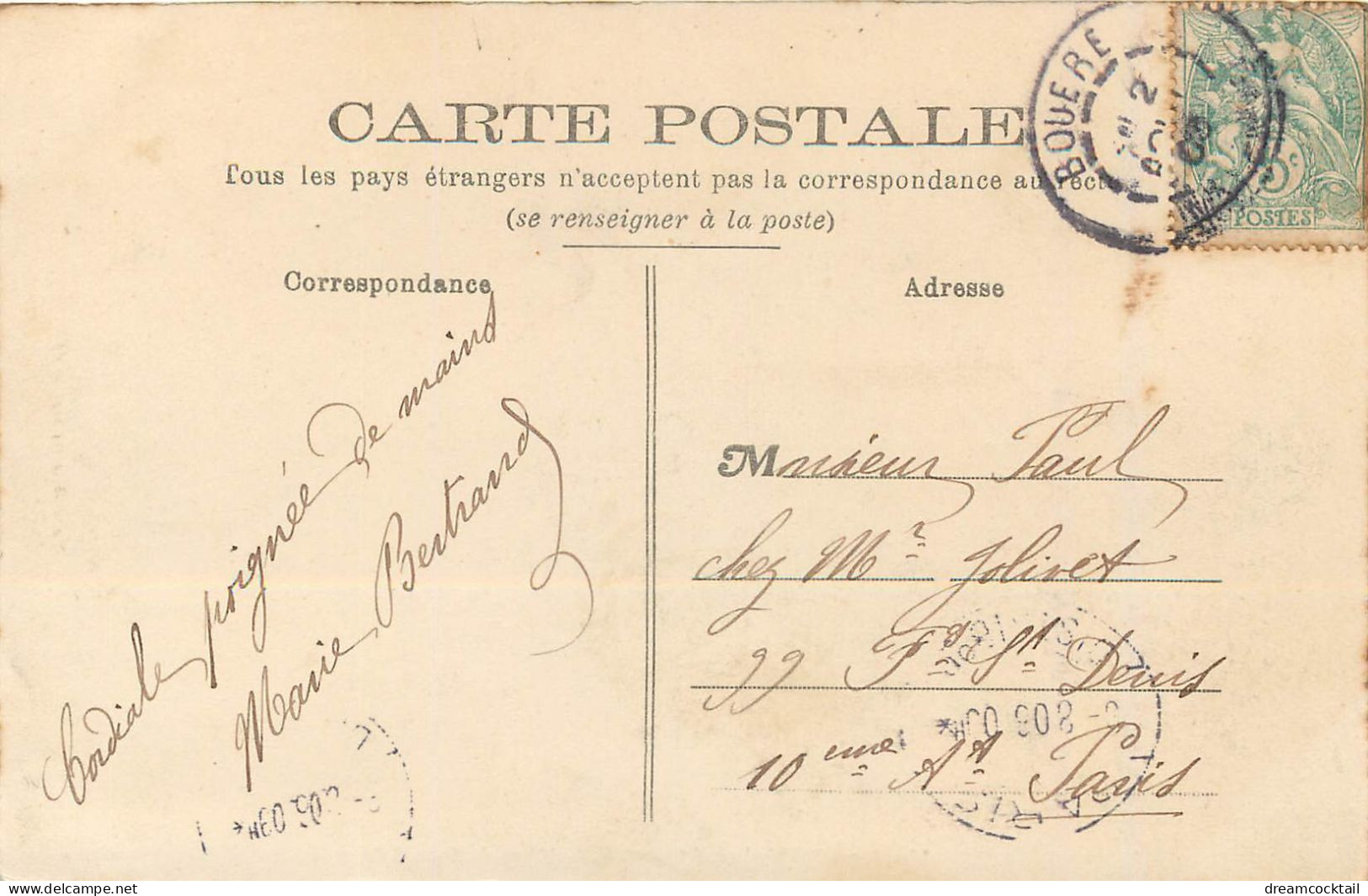 53 MESLAY-DU-MAINE. Hôtel Du Lion D'Or Avec Cavalier 1906 - Meslay Du Maine