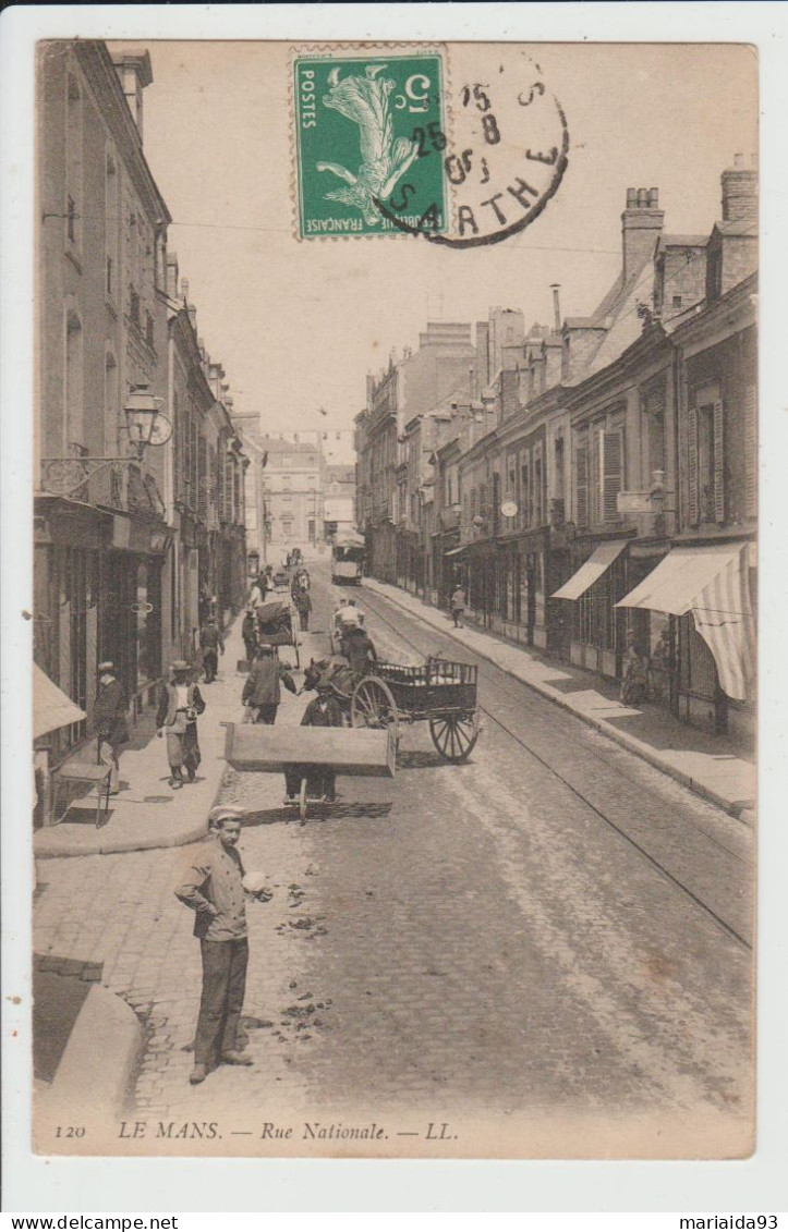 LE MANS - SARTHE - RUE NATIONALE - Le Mans