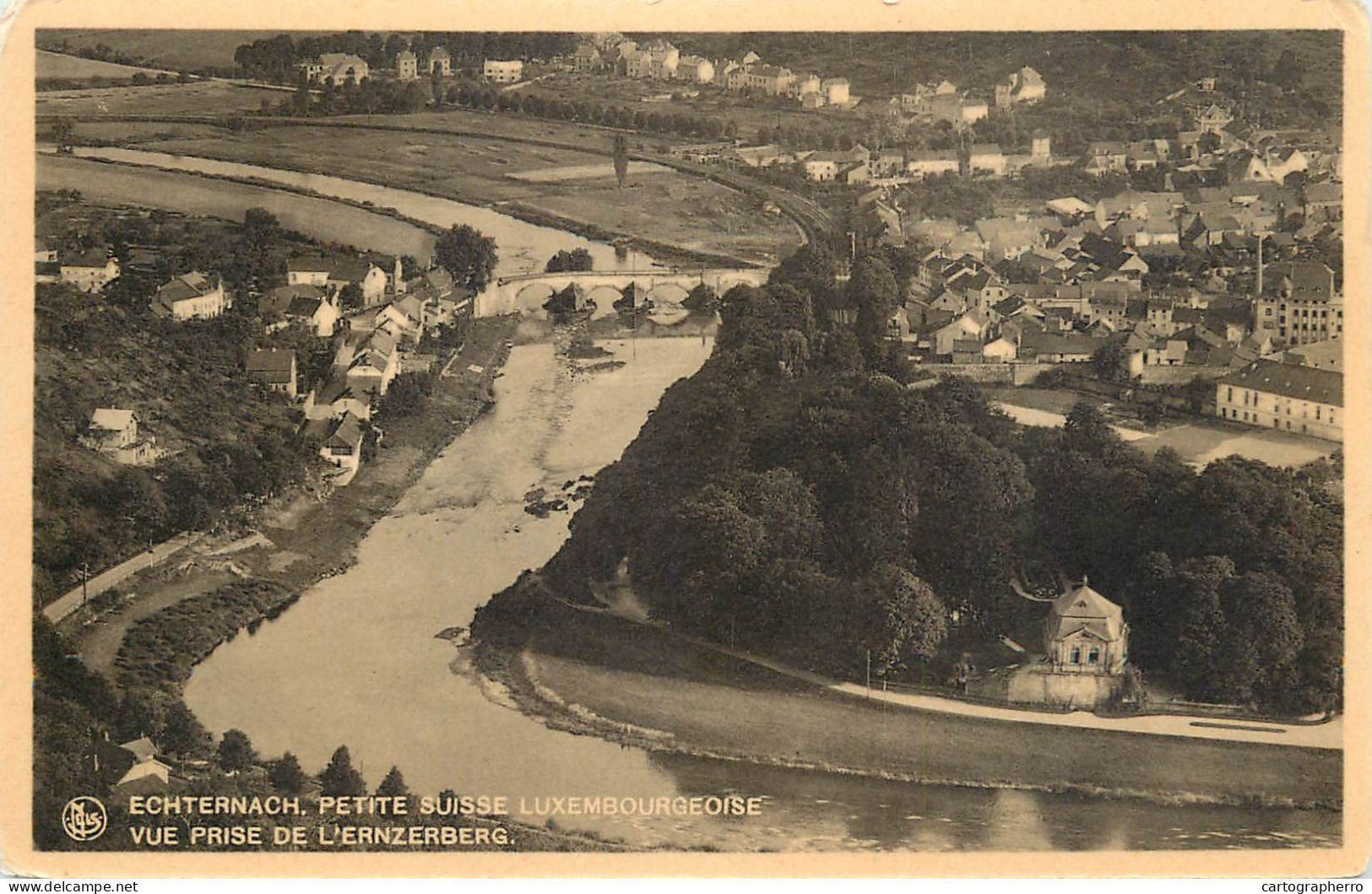 Postcard Luxembourg Echternach Aerial View - Echternach