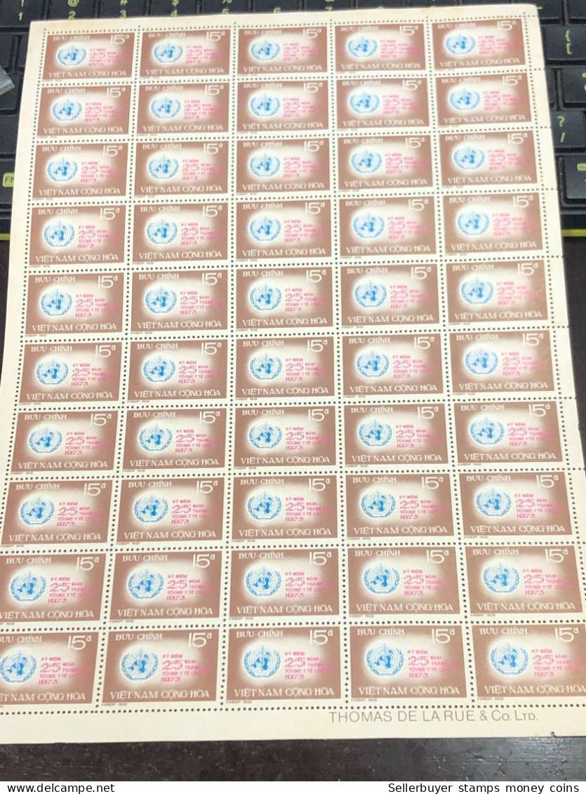 Vietnam South Sheet Stamps Before 1975(15$ Ann De 1 Ons 1973) 1 Pcs 50 Stamps Quality Good - Vietnam