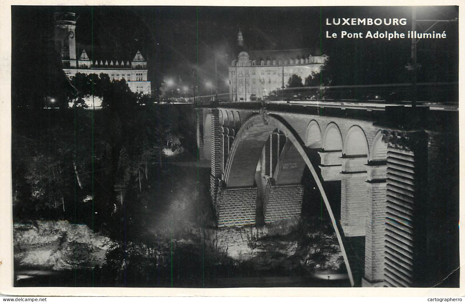 Postcard Luxembourg Le Pont Adolphe - Other & Unclassified