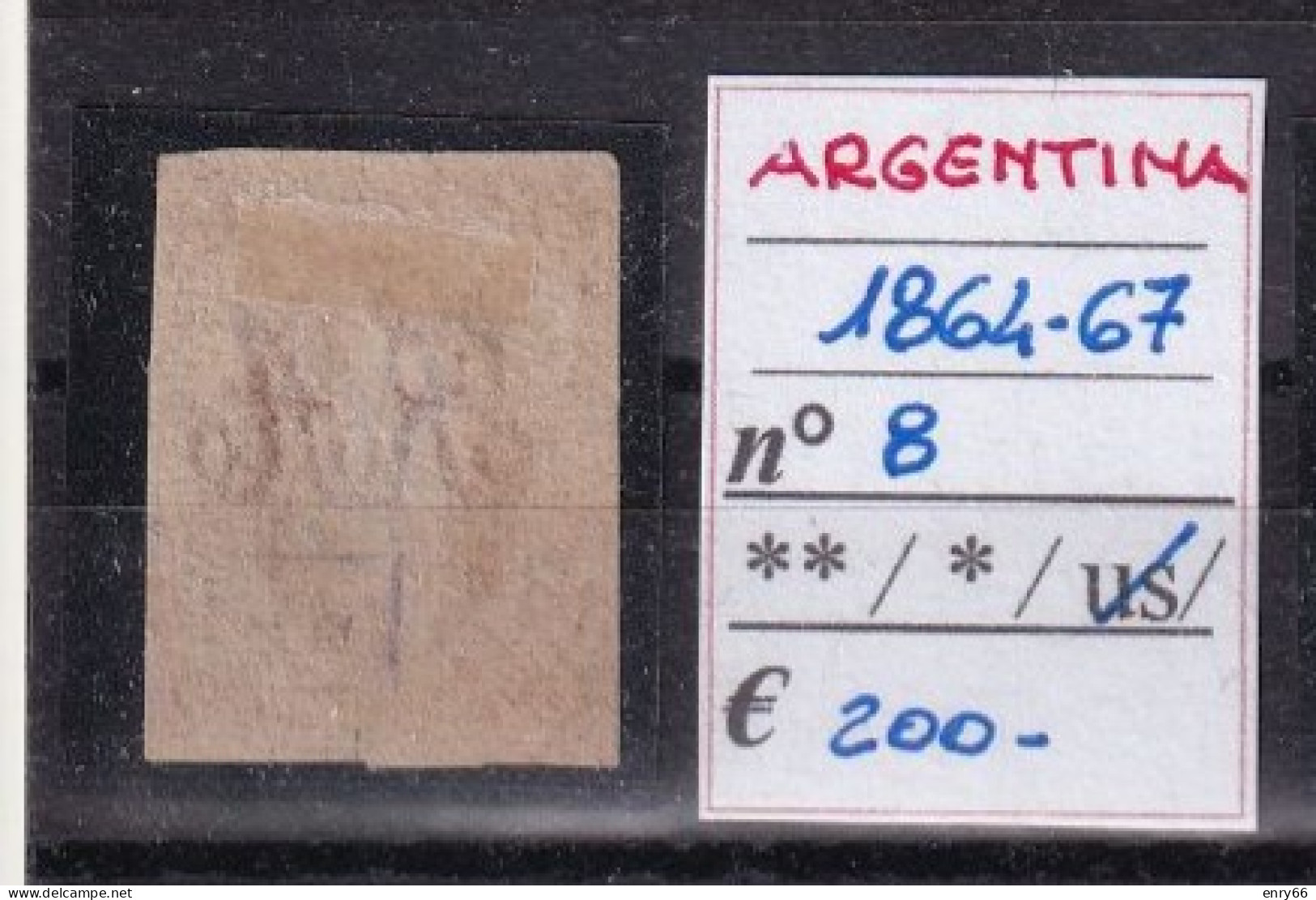 ARGENTINA 1864-67 N°8 USED - Used Stamps