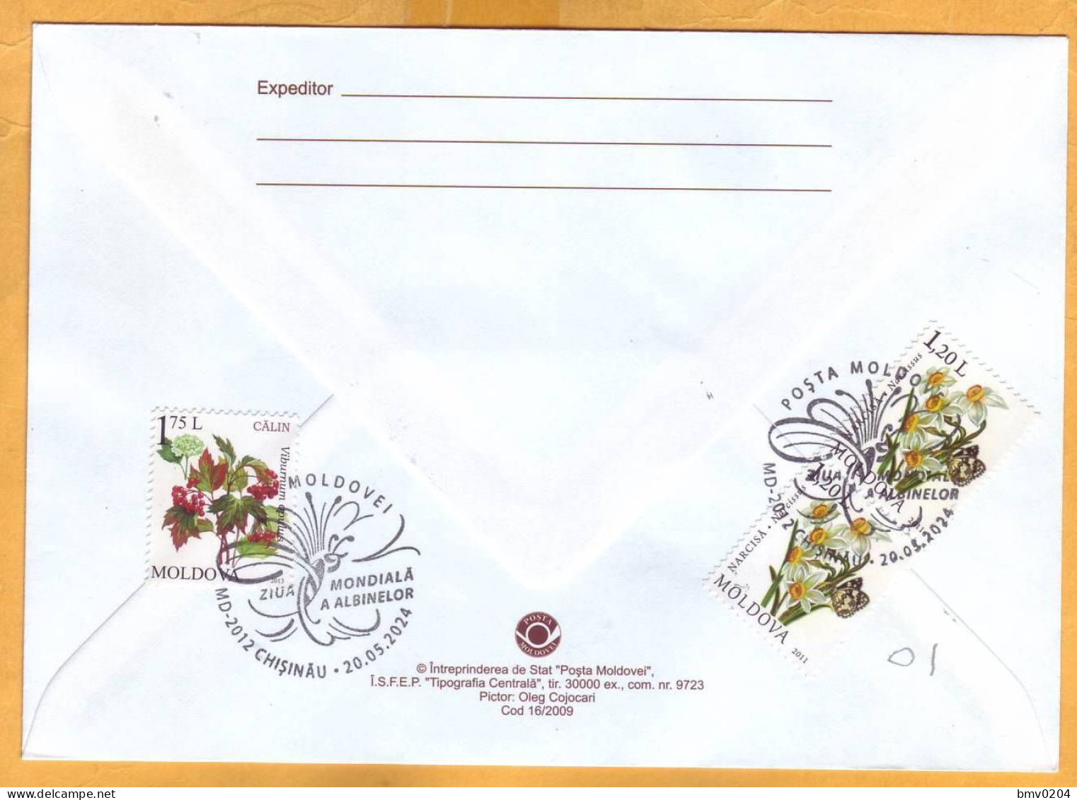 2024 Moldova  Special Postmark „World Bee Day”,Insects, Honeybees - Abeilles