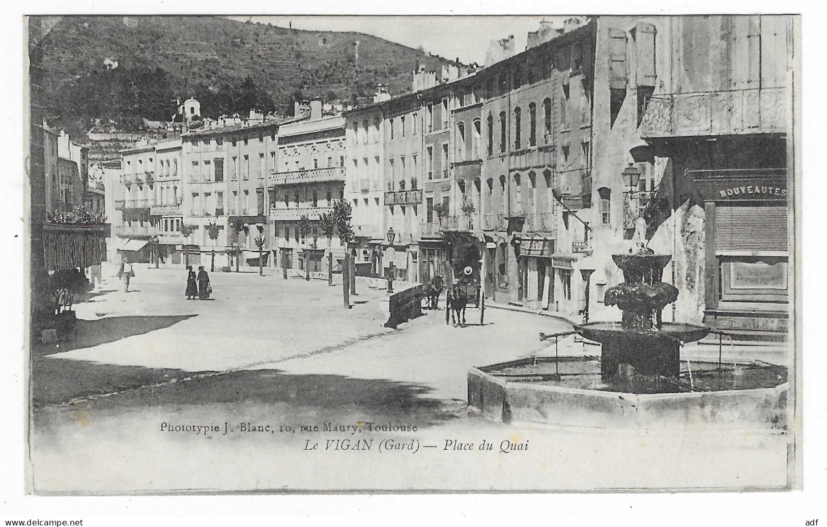 CPA LE VIGAN, PLACE DU QUAI, GARD 30 - Le Vigan