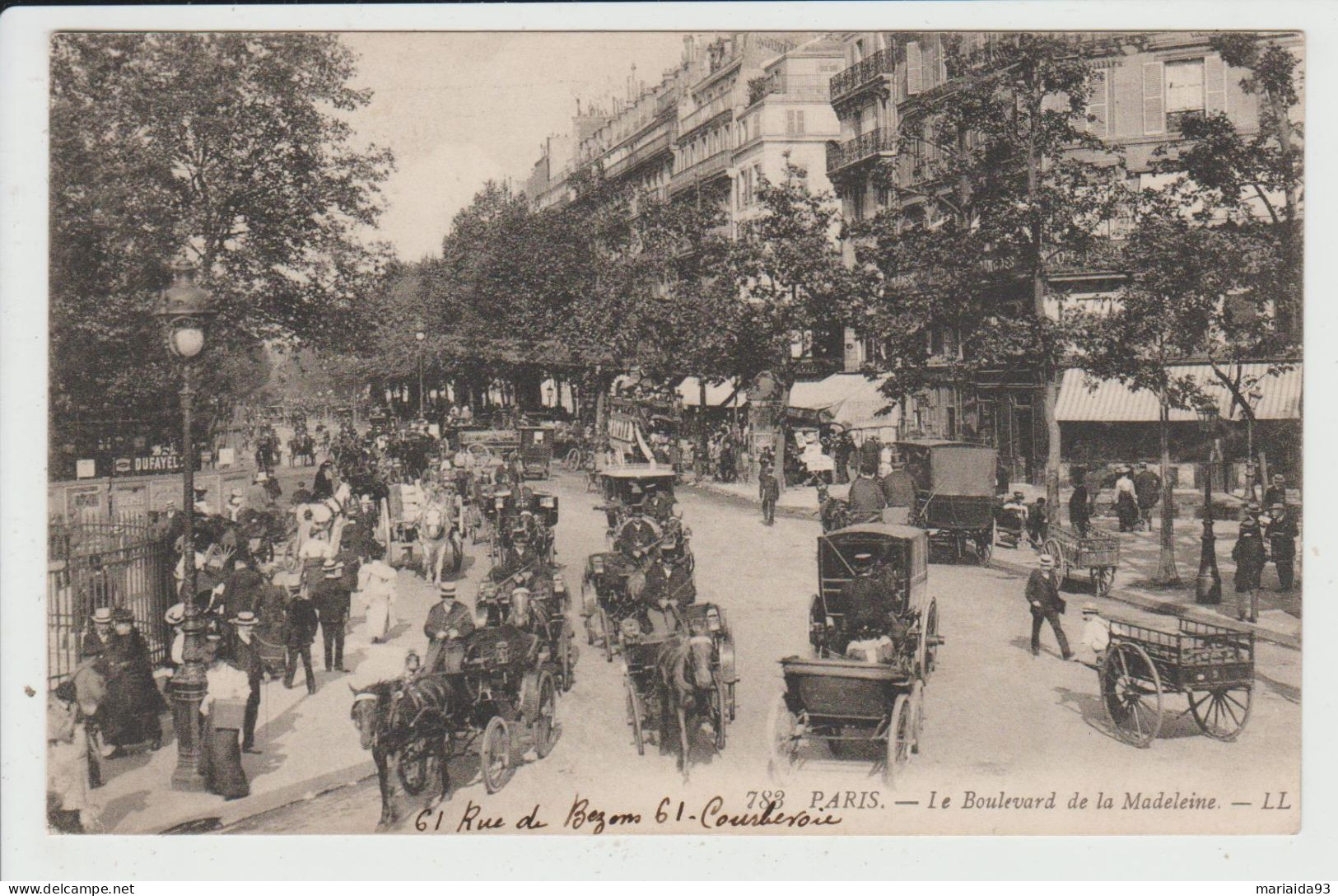 PARIS - SEINE - 1e ARRT - LE BOULEVARD DE LA MADELEINE - Distretto: 01