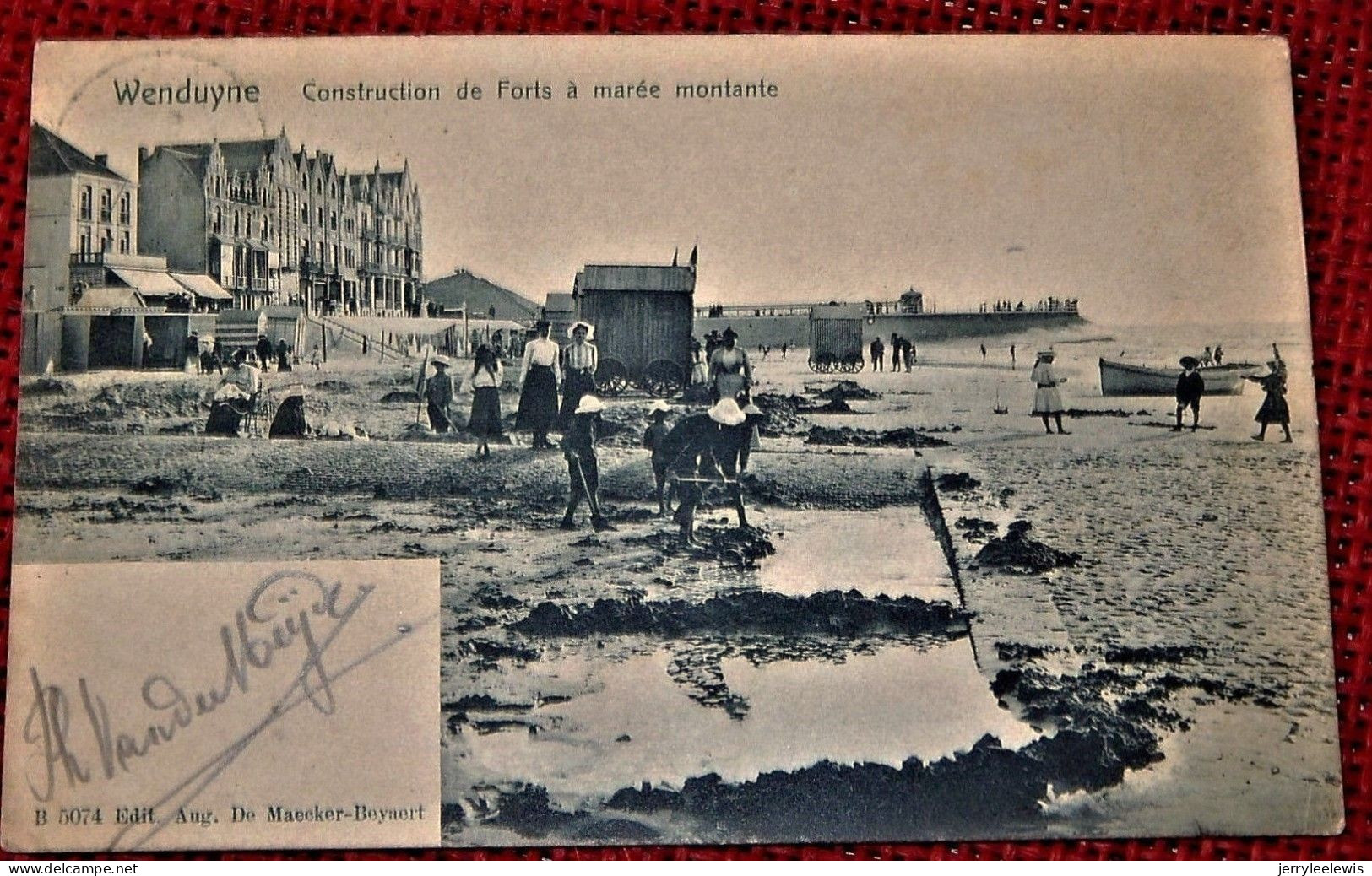 WENDUINE -  WENDUYNE -  Construction De Forts à Marée Montante  -  1906 - Wenduine