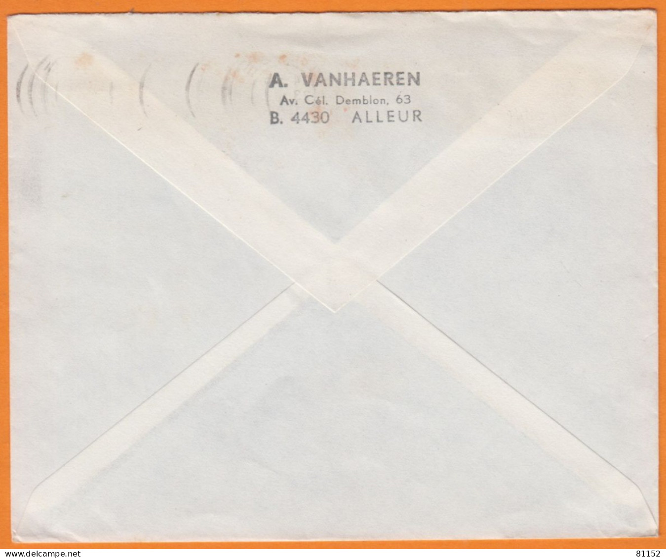 BELGIQUE     Lettre Pub De ALLEUR  Postée à LIEGE  1972    Avec Composition  De 2 Timbres Pour 95 PONTOISE - Cartas & Documentos