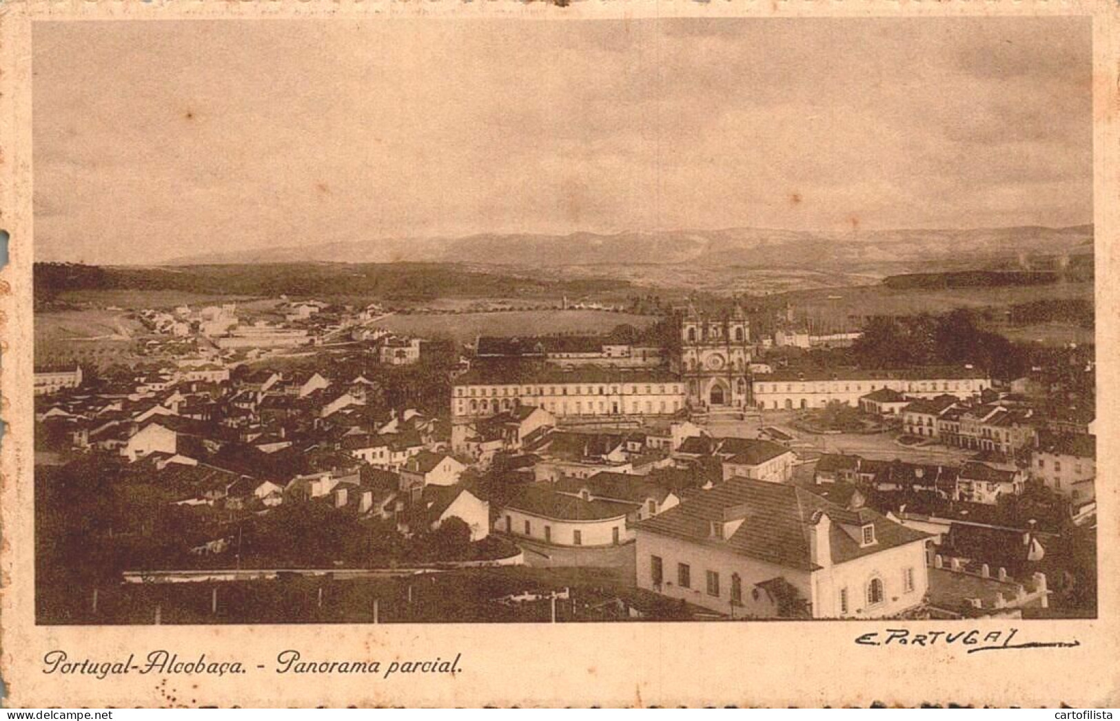 ALCOBAÇA - Panorama Parcial  ( 2 Scans ) - Leiria