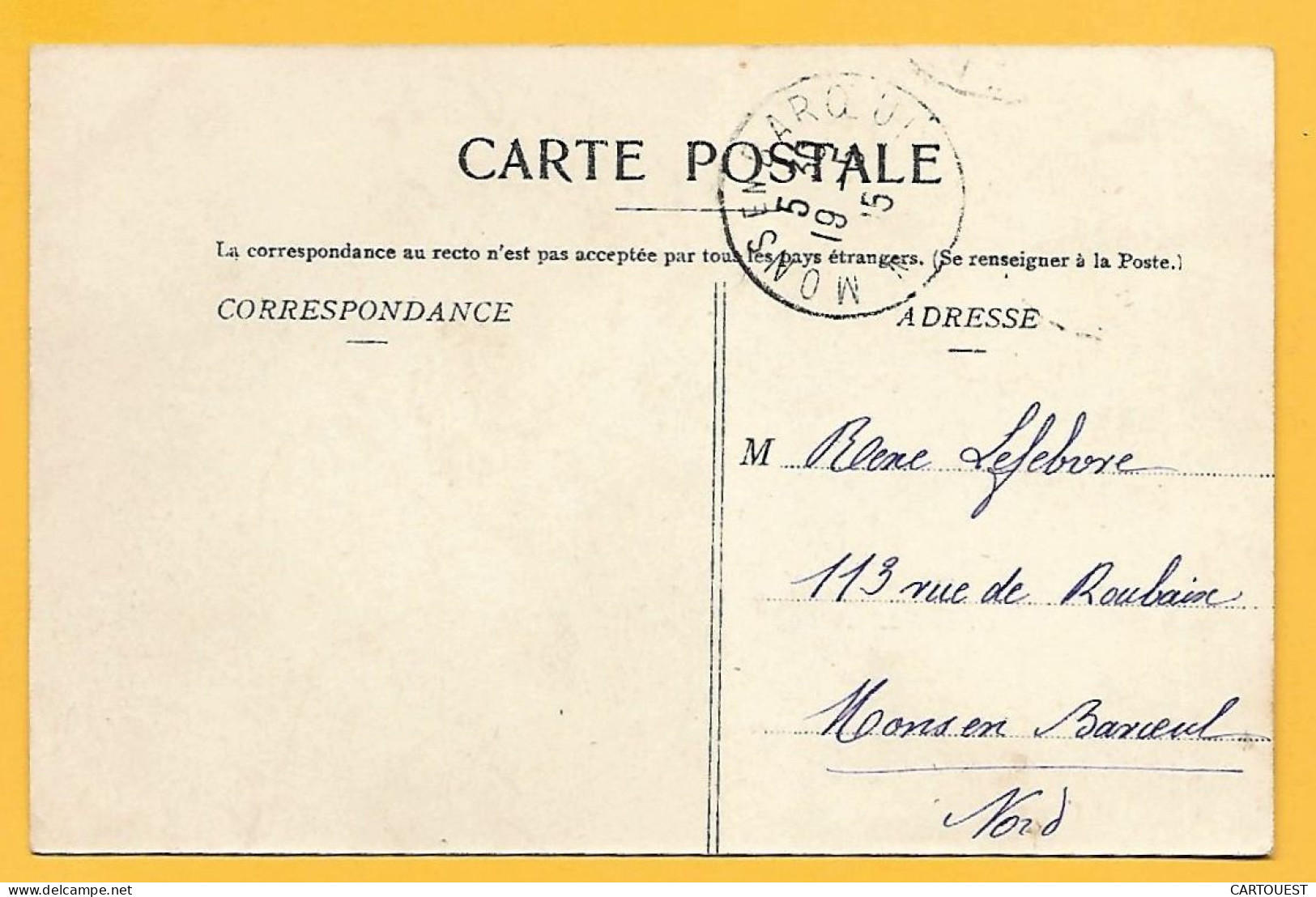 CPA NERVILLE Route De MAFFLIERS 1905 - Other & Unclassified