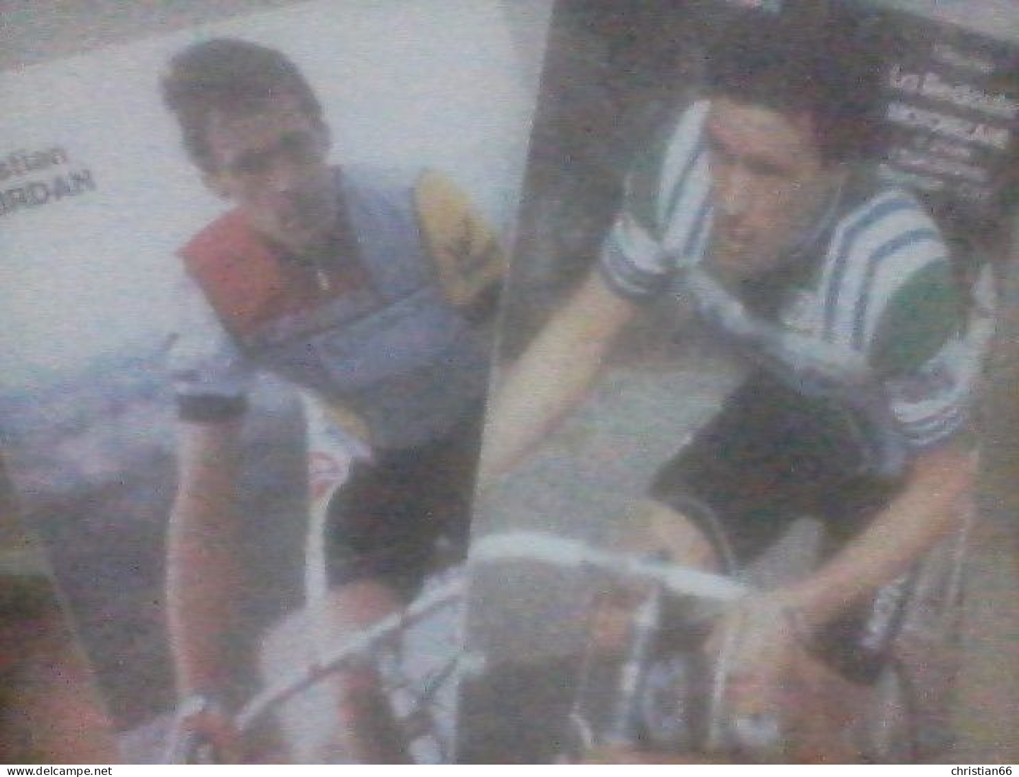 CYCLISME  - WIELRENNEN- CICLISMO : 2 CARTES CHRISTIAN JOURDAN 1982 + 1987 - Cyclisme