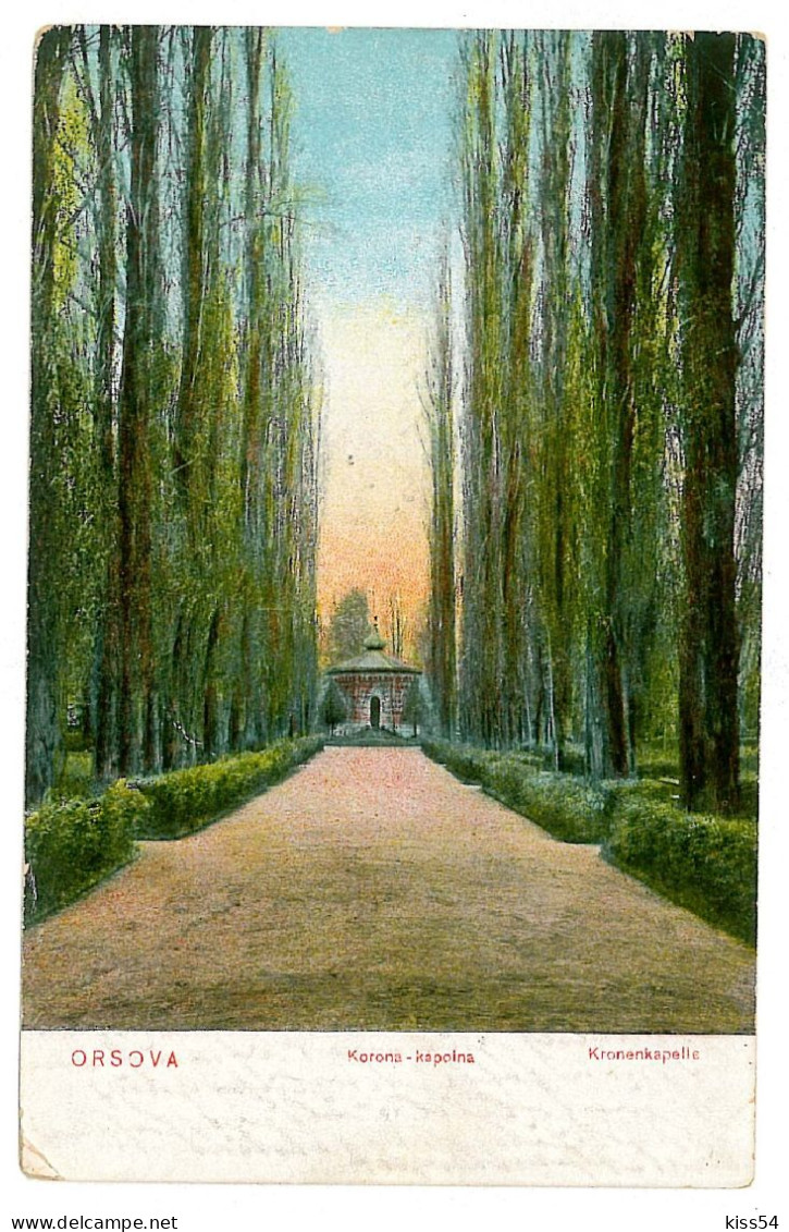 RO 86 - 2405 ORSOVA, Romania, Public Garden - Old Postcard - Used - 1915 - Romania