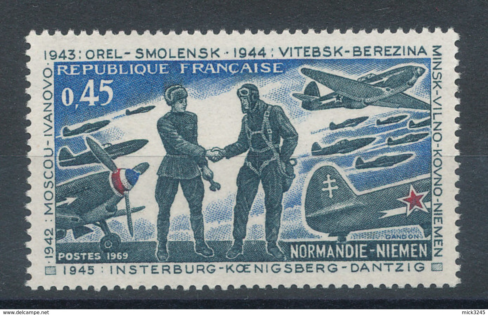1606** Normandie-Niemen - Unused Stamps