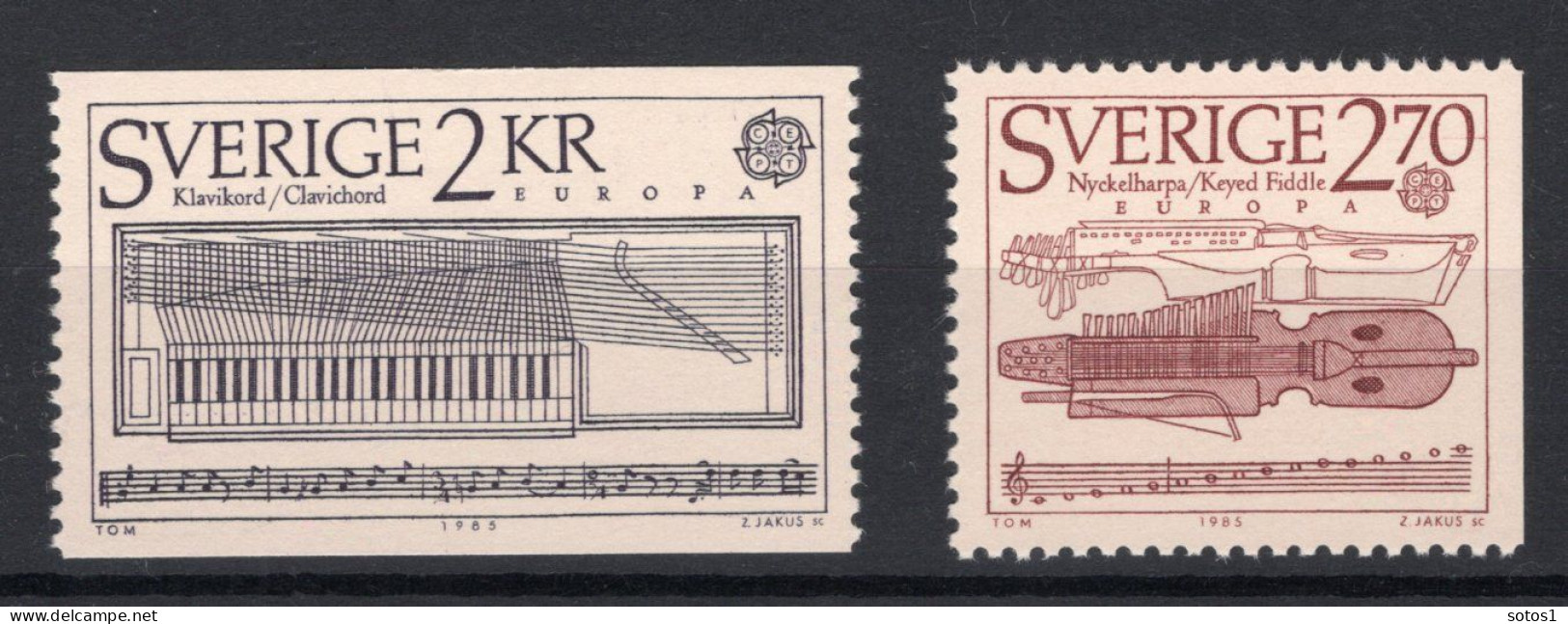 (B) Zweden CEPT 1328A/1329 MNH - 1985 - 1985