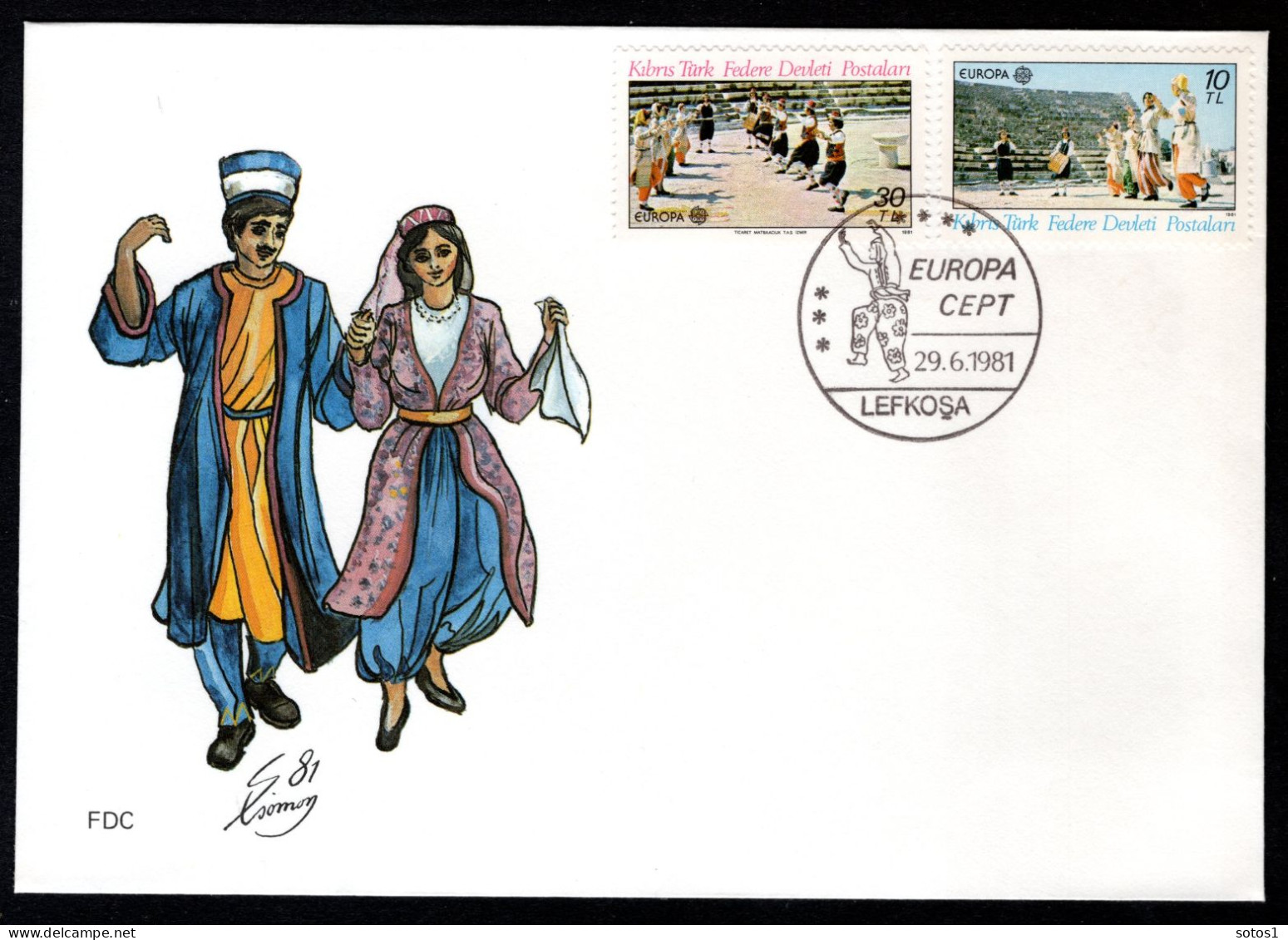 (B) Turks Cyprus CEPT 98/99 FDC 1981 - 1981